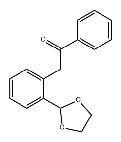 Ethanone, 2-[2-(1,3-dioxolan-2-yl)phenyl]-1-phenyl- 结构式