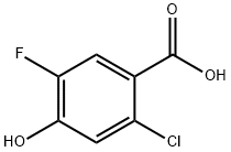 2-氯-5-氟-4-羟基苯甲酸 结构式