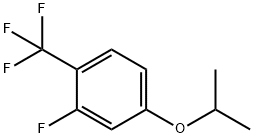 2-FLUORO-4-ISOPROPOXY-1-(TRIFLUOROMETHYL)BENZENE 结构式