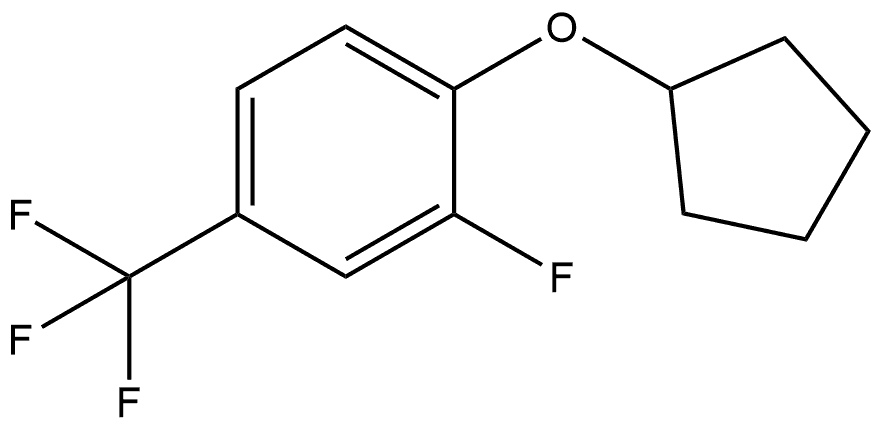 1-(Cyclopentyloxy)-2-fluoro-4-(trifluoromethyl)benzene 结构式