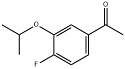 1-(4-氟代-3-异丙氧基苯基)乙酮 结构式