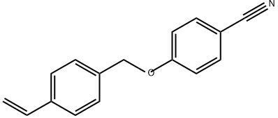 4-[(4-乙烯基苯基)甲氧基]苯甲腈 结构式