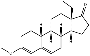 Gona-3,5-dien-17-one, 13-ethyl-3-methoxy- 结构式