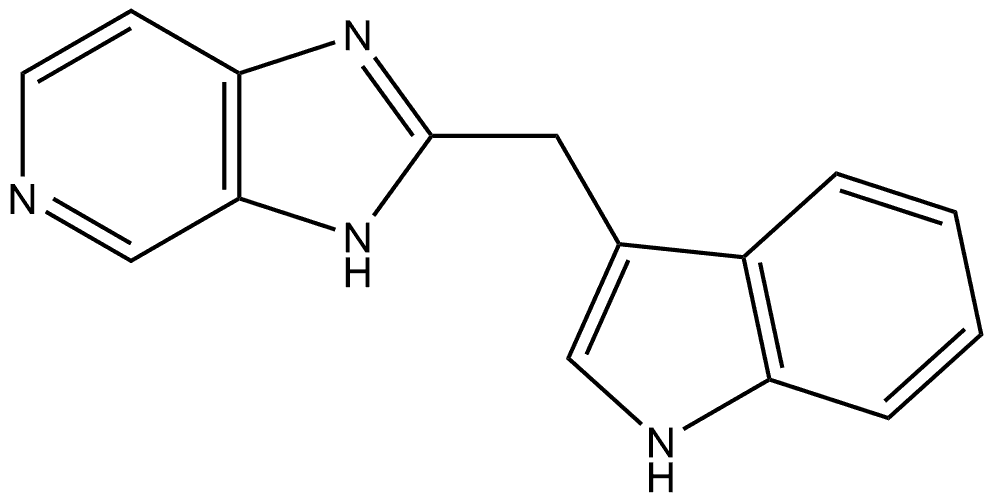 2-(1H-Indol-3-ylmethyl)-3H-imidazo[4,5-c]pyridine 结构式