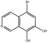 5-Bromoisoquinoline-7,8-diol 结构式