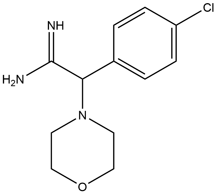 α-(4-Chlorophenyl)-4-morpholineethanimidamide 结构式