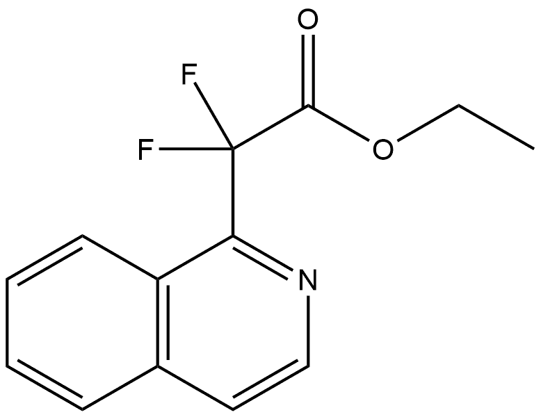 Ethyl 2,2-difluoro-2-(isoquinolin-1-yl)acetate 结构式