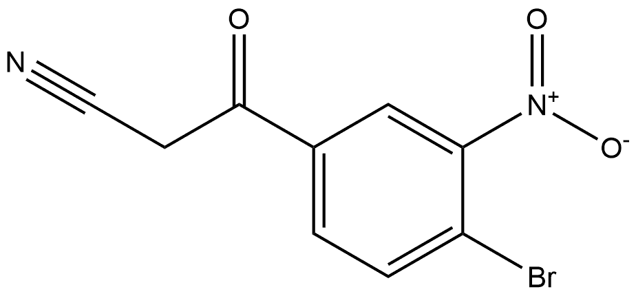 Benzenepropanenitrile, 4-bromo-3-nitro-β-oxo- 结构式