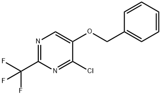 4-氯-5-(苯甲氧基)-2-(三氟甲基)嘧啶 结构式