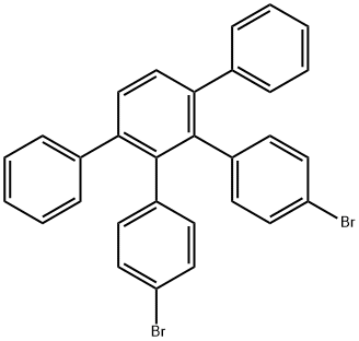 4,4''-二溴-3',6'-二苯基-1,1':2',1''-三联苯 结构式