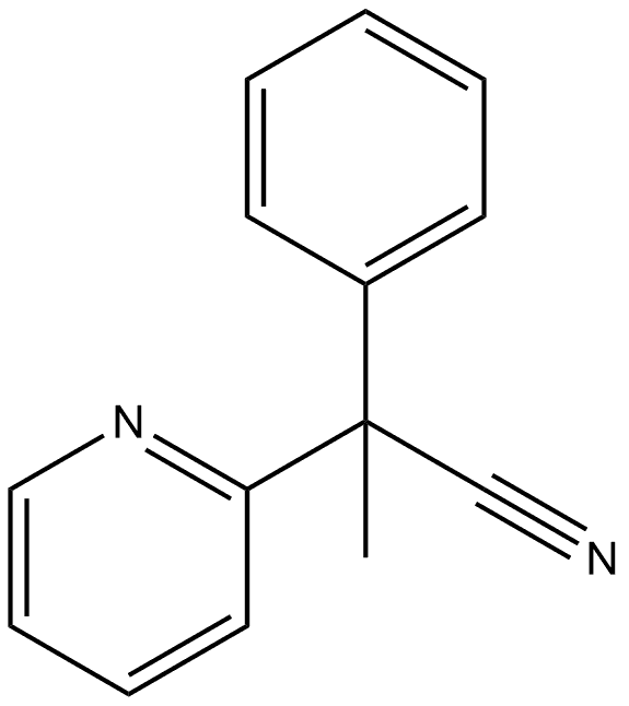 2-Pyridineacetonitrile, α-methyl-α-phenyl- 结构式
