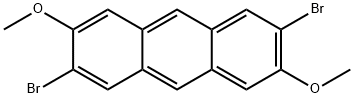 2,6-二溴-3,7-二甲氧基蒽 结构式