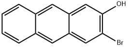 2-Anthracenol, 3-bromo- 结构式