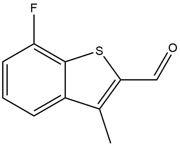 7-fluoro-3-methylbenzo[b]thiophene-2-carbaldehyde 结构式