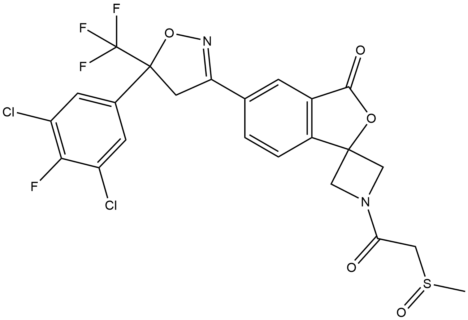 Sarolaner Impurity 25 结构式