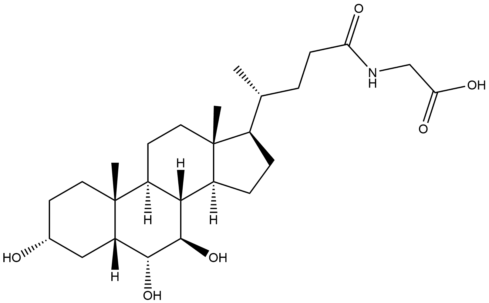 Glyco-w-Muricholic Acid 结构式