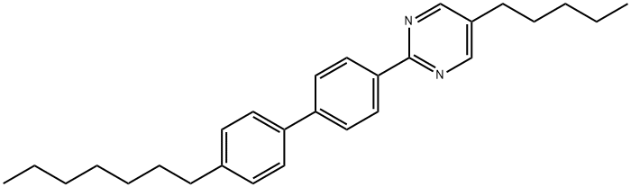 2-(4'-庚基-[1,1'-联苯]-4-基)-5-戊基嘧啶 结构式