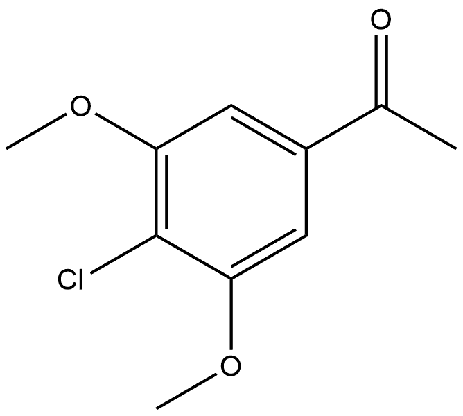 1-(4-Chloro-3,5-dimethoxyphenyl)ethanone 结构式