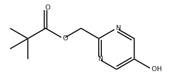 Propanoic acid, 2,2-dimethyl-, (5-hydroxy-2-pyrimidinyl)methyl ester 结构式