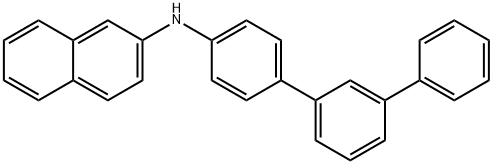 N-[1,1′:3′,1′′-三联苯]-4-基-2-萘胺 结构式