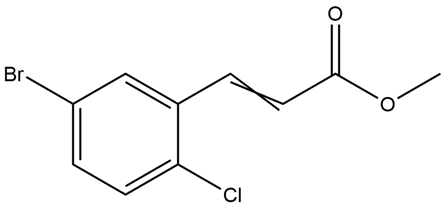 Methyl 3-(5-bromo-2-chlorophenyl)-2-propenoate 结构式