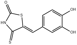 2-Thiazolidinone, 5-[(3,4-dihydroxyphenyl)methylene]-4-thioxo-, (5Z)- 结构式