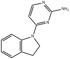 4-(Indolin-1-yl)pyrimidin-2-amine 结构式