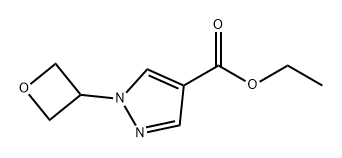 1H-Pyrazole-4-carboxylic acid, 1-(3-oxetanyl)-, ethyl ester 结构式