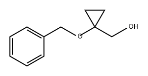 (1-(苄氧基)环丙基)甲醇 结构式