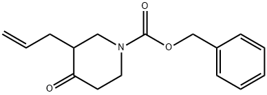 3-烯丙基-4-氧代哌啶-1-羧酸苄酯 结构式