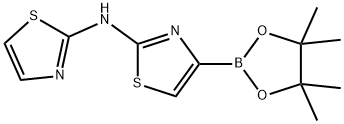 2-Thiazolamine, 4-(4,4,5,5-tetramethyl-1,3,2-dioxaborolan-2-yl)-N-2-thiazolyl- 结构式