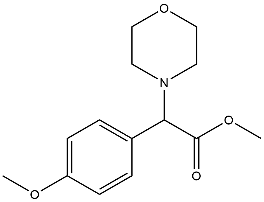 methyl 2-(4-methoxyphenyl)-2-morpholinoacetate 结构式