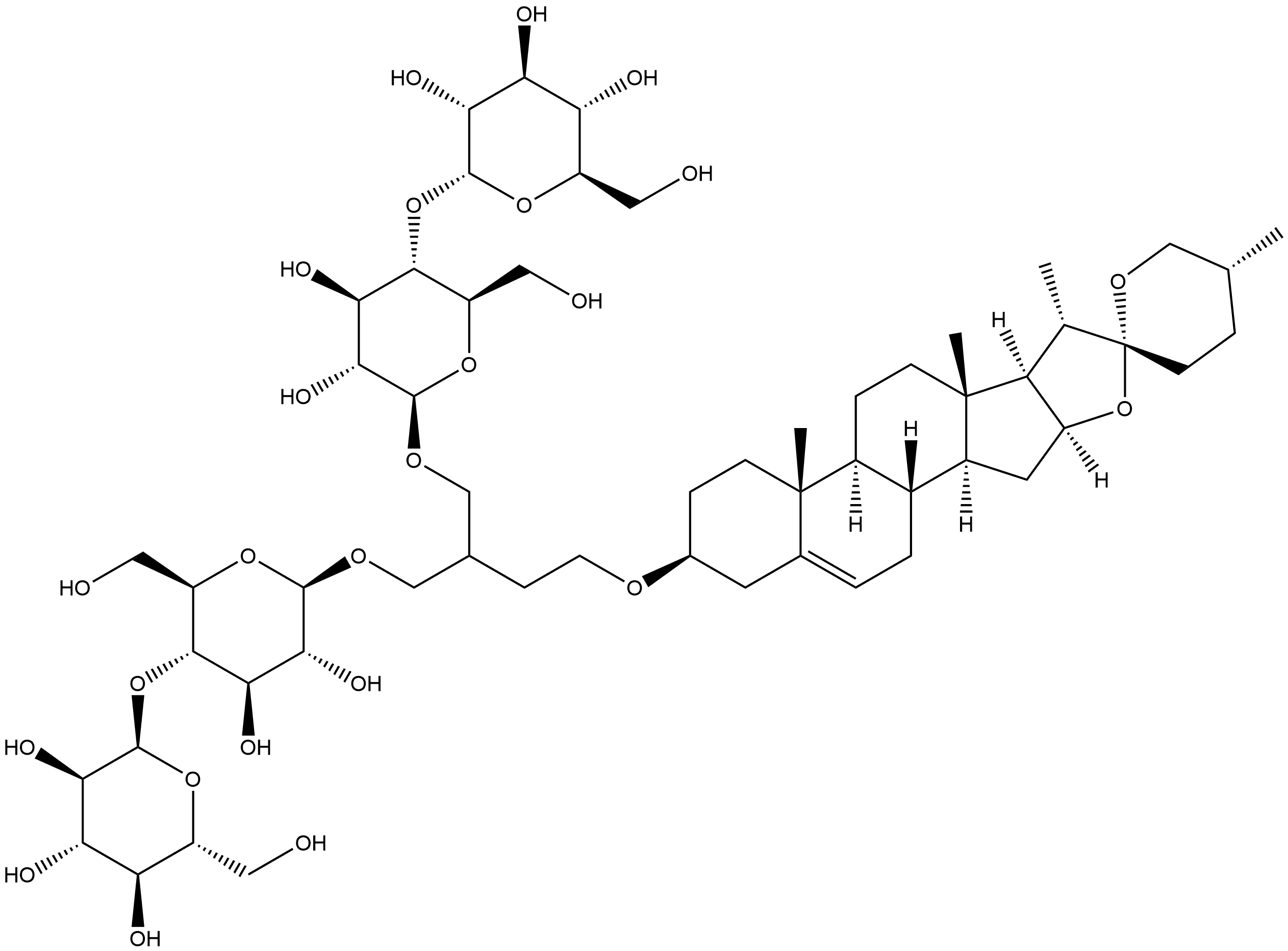 糖酵素(GDN) 结构式