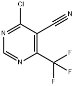 4-氯-6-(三氟甲基)嘧啶-5-腈 结构式