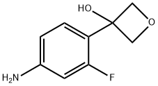 3-Oxetanol, 3-(4-amino-2-fluorophenyl)- 结构式