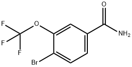 4-Bromo-3-(trifluoromethoxy)benzamide 结构式