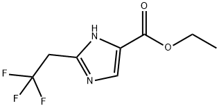 2-(2,2,2-三氟乙基)-1H-咪唑-5-羧酸乙酯 结构式