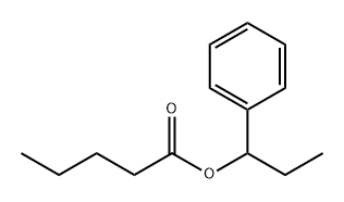 Pentanoic acid 1-phenylpropyl ester 结构式