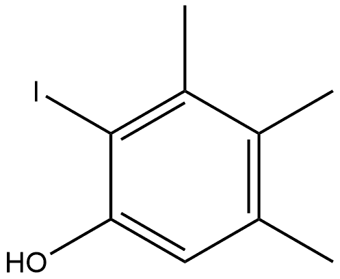 Phenol, 2-iodo-3,4,5-trimethyl- 结构式