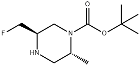 tert-butyl (2R,5R)-5-(fluoromethyl)-2-methylpiperazine-1-carboxylate 结构式