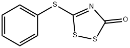 3H-1,2,4-Dithiazol-3-one, 5-(phenylthio)- 结构式