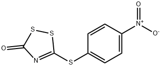 3H-1,2,4-Dithiazol-3-one, 5-[(4-nitrophenyl)thio]- 结构式