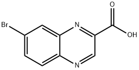 7-溴喹喔啉-2-羧酸 结构式