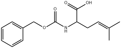 2-{[(苄氧基)羰基]氨基}-5-甲基己-4-烯酸 结构式