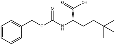2-{[(Benzyloxy)carbonyl]amino}-5,5-dimethylhexanoic acid 结构式