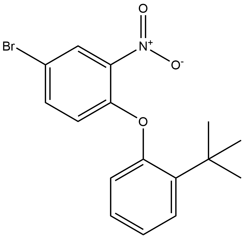 4-bromo-1-(2-(tert-butyl)phenoxy)-2-nitrobenzene 结构式