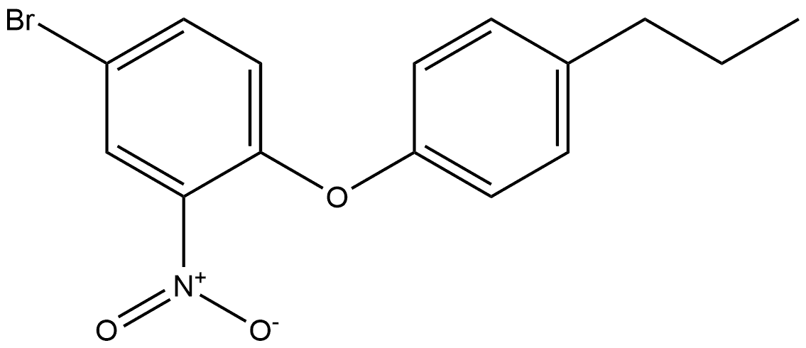 4-bromo-2-nitro-1-(4-propylphenoxy)benzene 结构式