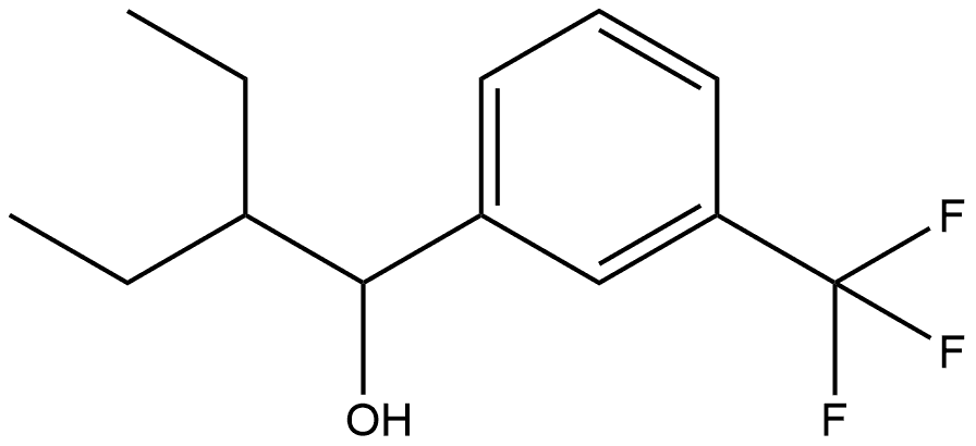 α-(1-Ethylpropyl)-3-(trifluoromethyl)benzenemethanol 结构式