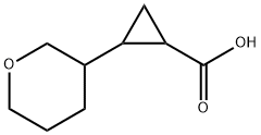 2-(四氢-2H-吡喃-3-基)环丙烷甲酸 结构式