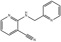 3-Pyridinecarbonitrile, 2-[(2-pyridinylmethyl)amino]- 结构式